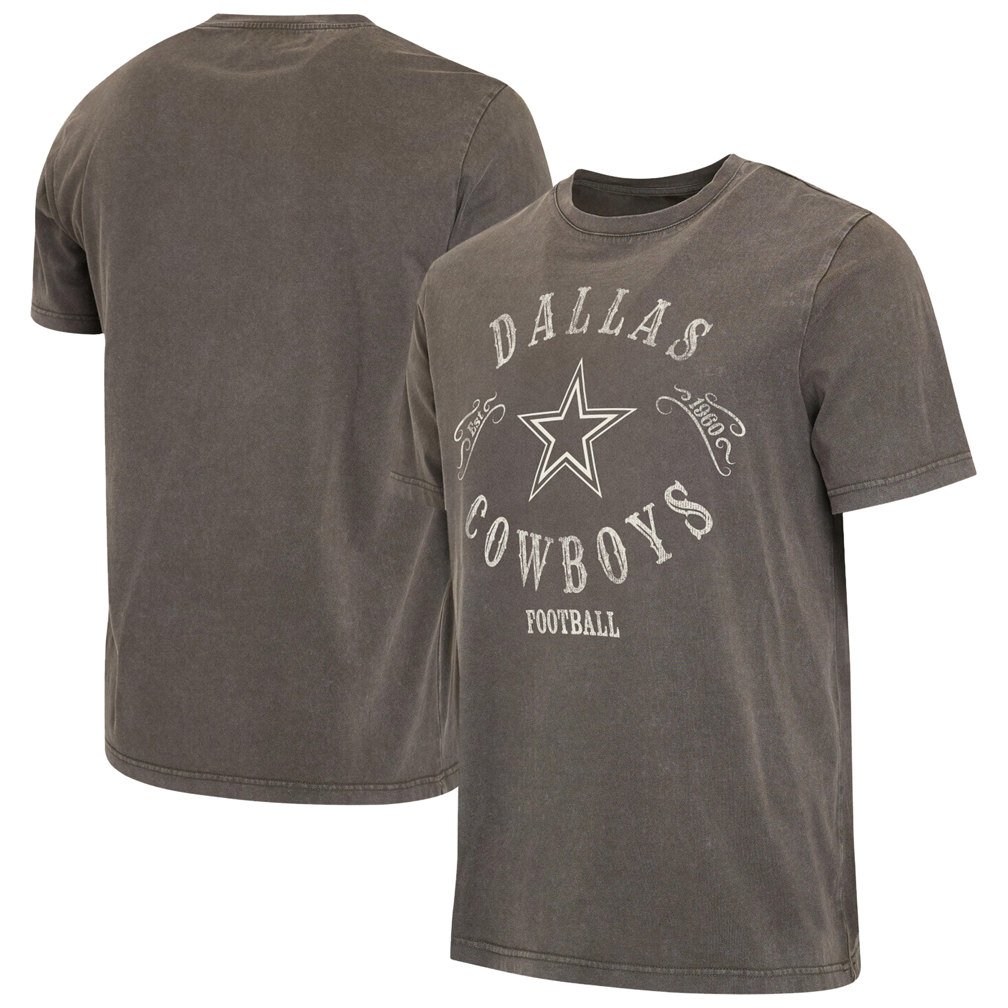 Men's Darius Rucker Collection by Fanatics Charcoal Dallas Cowboys Washed T-Shirt
