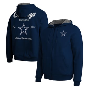 Men's Darius Rucker Collection by Fanatics  Navy Dallas Cowboys Sherpa-Lined Full-Zip Hoodie
