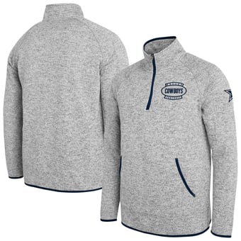 Men's Darius Rucker Collection by Fanatics  Gray Dallas Cowboys Quarter-Zip Fleece Raglan Pullover