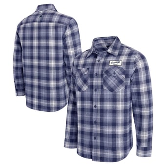 Men's Darius Rucker Collection by Fanatics  Navy Dallas Cowboys Plaid Button-Up Flannel Shirt
