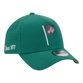 Men's New Era  Green Atlanta Braves Pin Seeker 9FORTY A-Frame Adjustable Hat