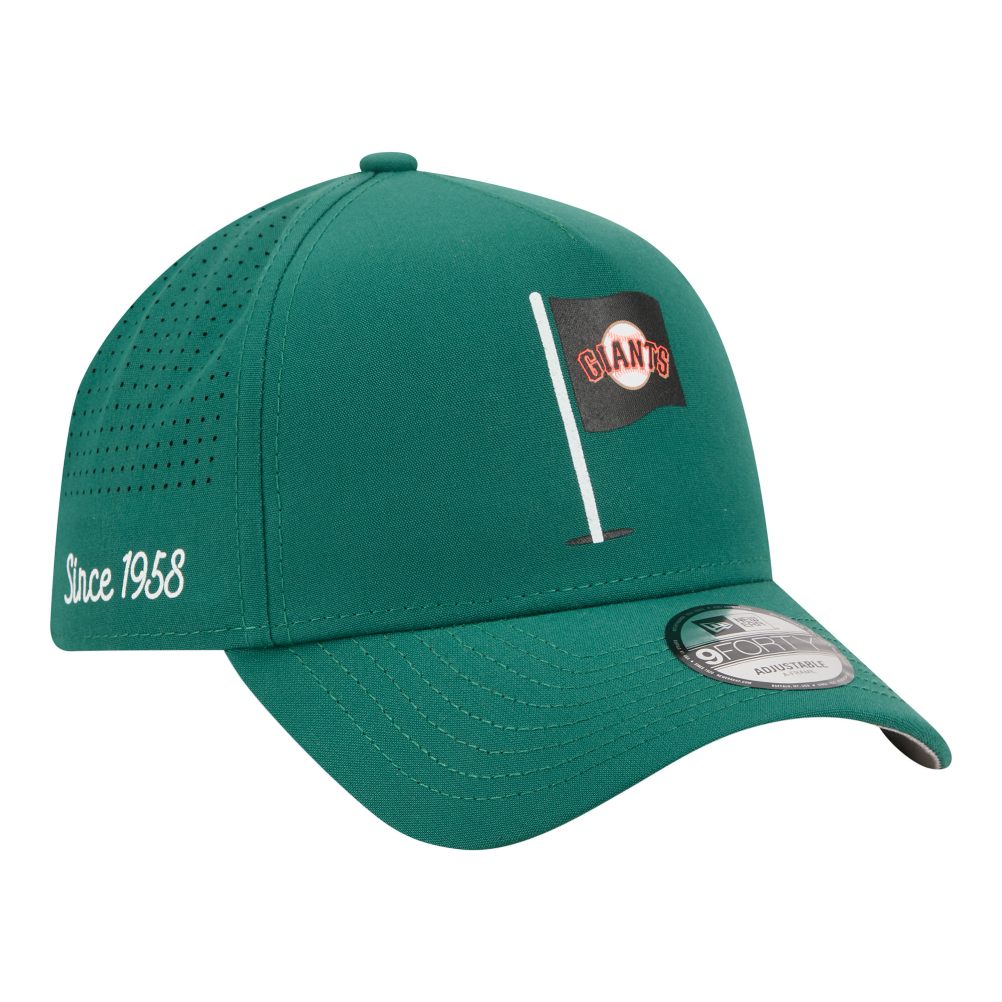 Men's New Era  Green San Francisco Giants Pin Seeker 9FORTY A-Frame Adjustable Hat