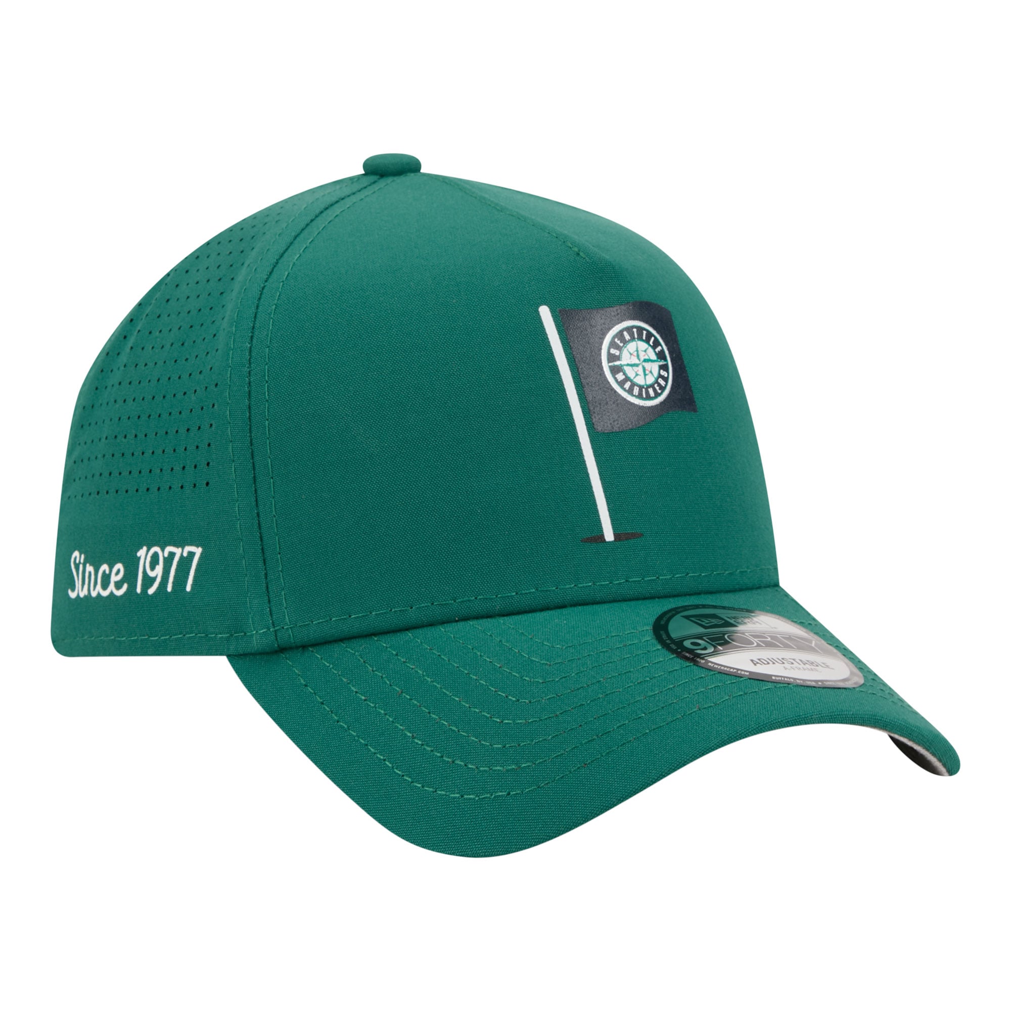 Men's New Era  Green Seattle Mariners Pin Seeker 9FORTY A-Frame Adjustable Hat