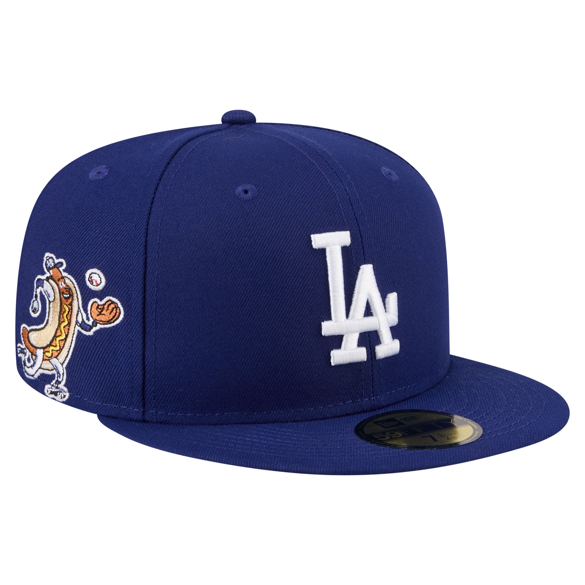 Men's New Era Royal Los Angeles Dodgers Run Mascot 59FIFTY Fitted Hat