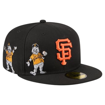 Men's New Era Black San Francisco Giants Run Mascot 59FIFTY Fitted Hat