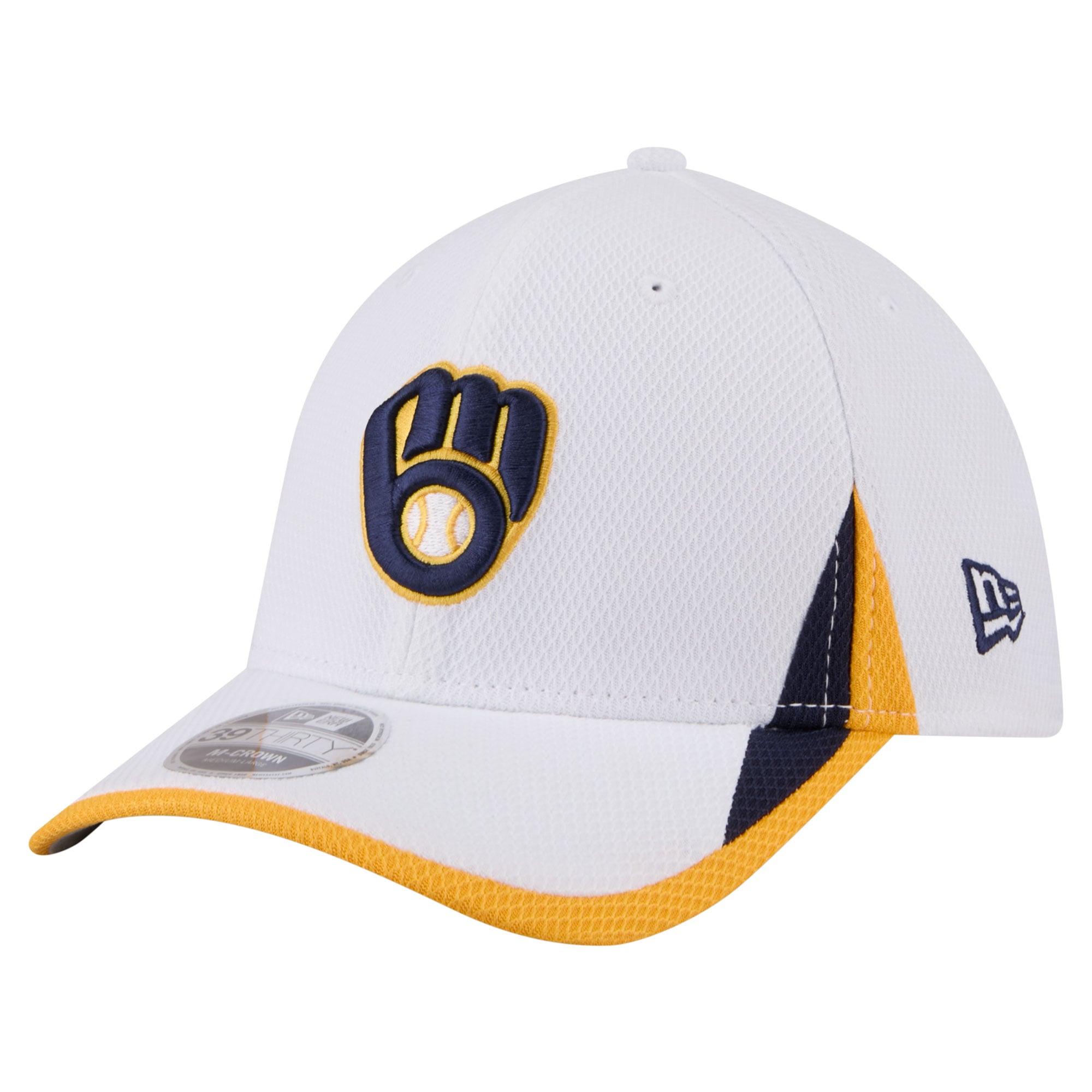 Men's New Era White Milwaukee Brewers