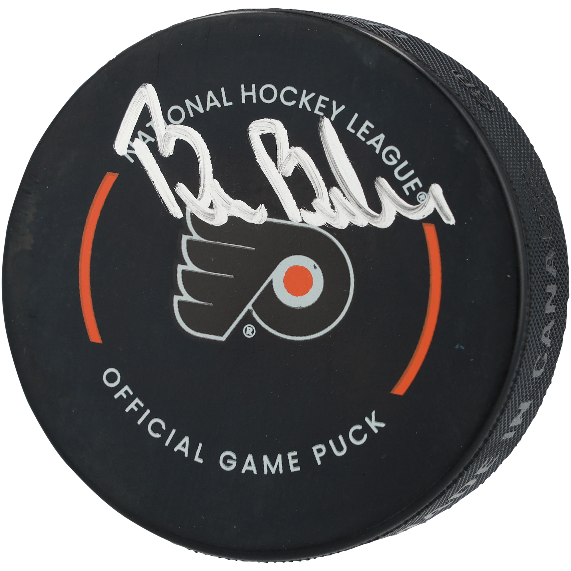 Bill Barber Philadelphia Flyers Autographed Official Game Puck