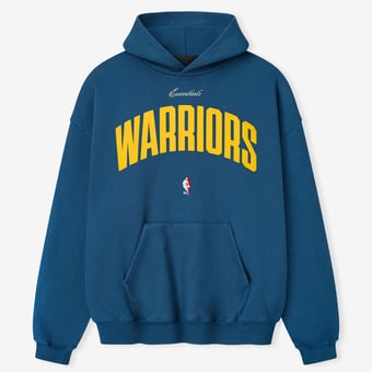 Unisex Fear of God x NBA Blue Golden State Warriors 90's Hoodie