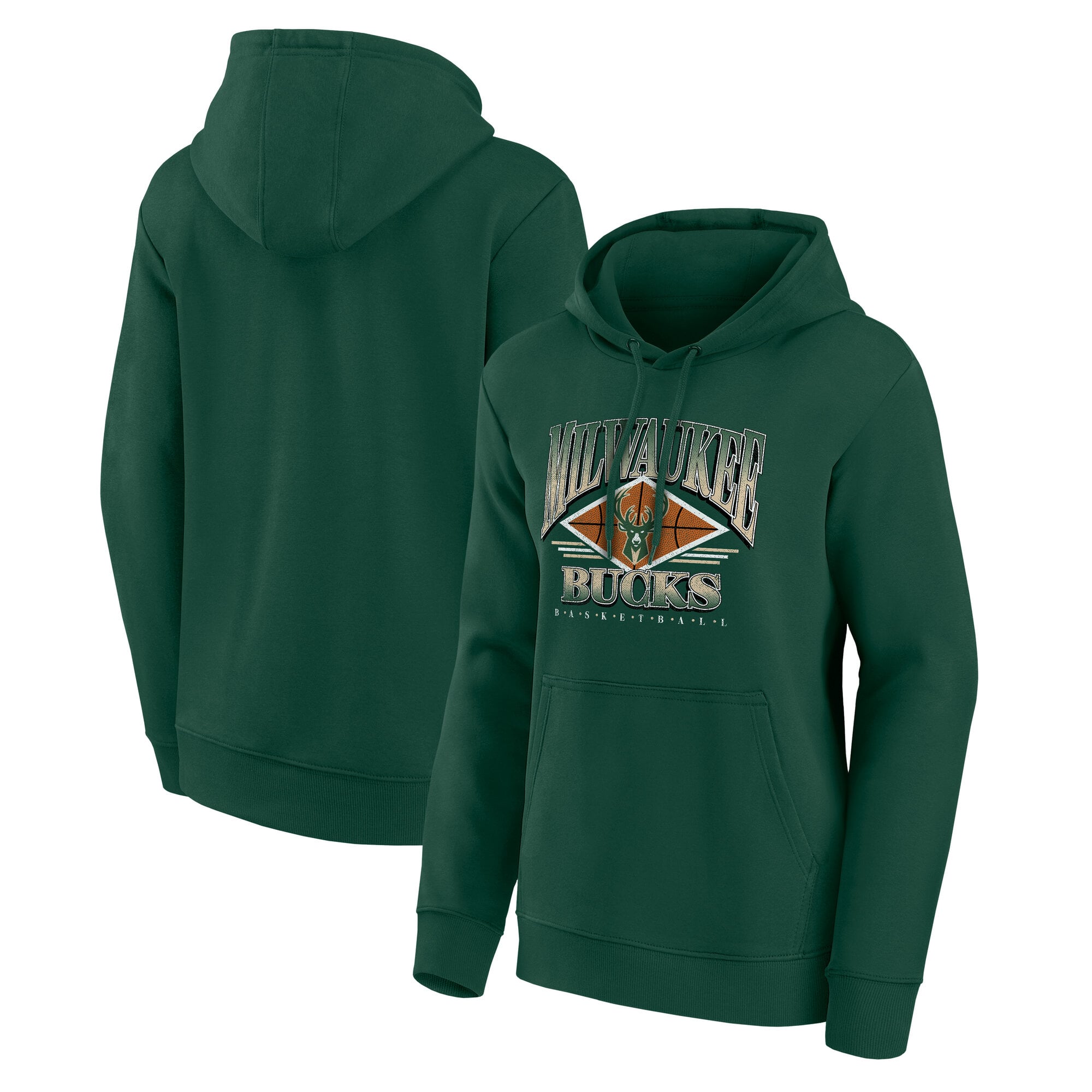 Felpa con cappuccio grafica Milwaukee Bucks Power Phase - Donna