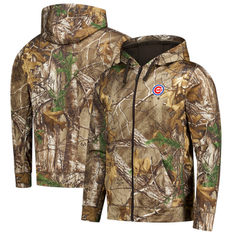 Men's Dunbrooke  Camo Chicago Cubs Trophy Realtree Full-Zip Hoodie