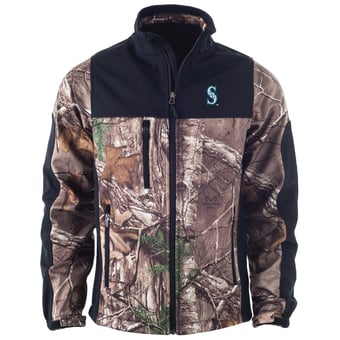 Men's Dunbrooke  Camo Seattle Mariners Hunter Softshell Full-Zip Jacket
