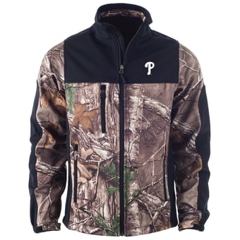 Men's Dunbrooke  Camo Philadelphia Phillies Hunter Softshell Full-Zip Jacket