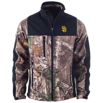 Men's Dunbrooke  Camo San Diego Padres Hunter Softshell Full-Zip Jacket