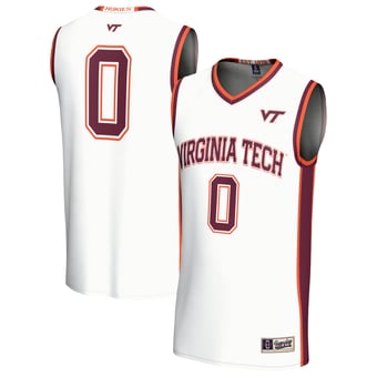 Unisex GameDay Greats #0 White Virginia Tech Hokies Lightweight Collegiate Basketball Fashion Jersey