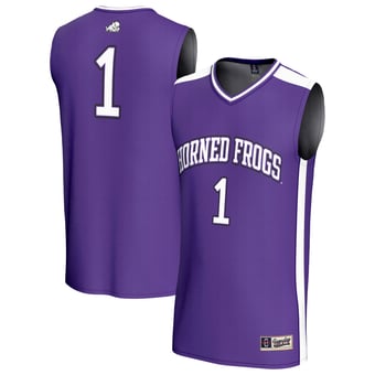 Youth GameDay Greats #1 Purple TCU Horned Frogs Lightweight Collegiate Basketball Fashion Jersey