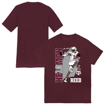 Unisex Athlete's Thread Marcel Reed Maroon Texas A&M Aggies Heisman Stance T-Shirt