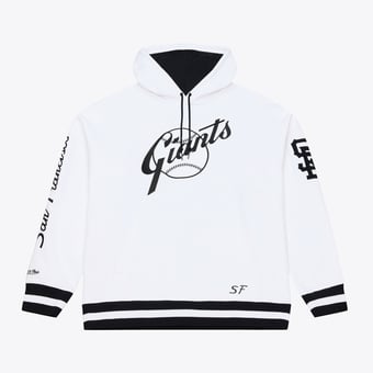 Men's Mitchell & Ness  White San Francisco Giants Cooperstown Collection Fleece Hoodie