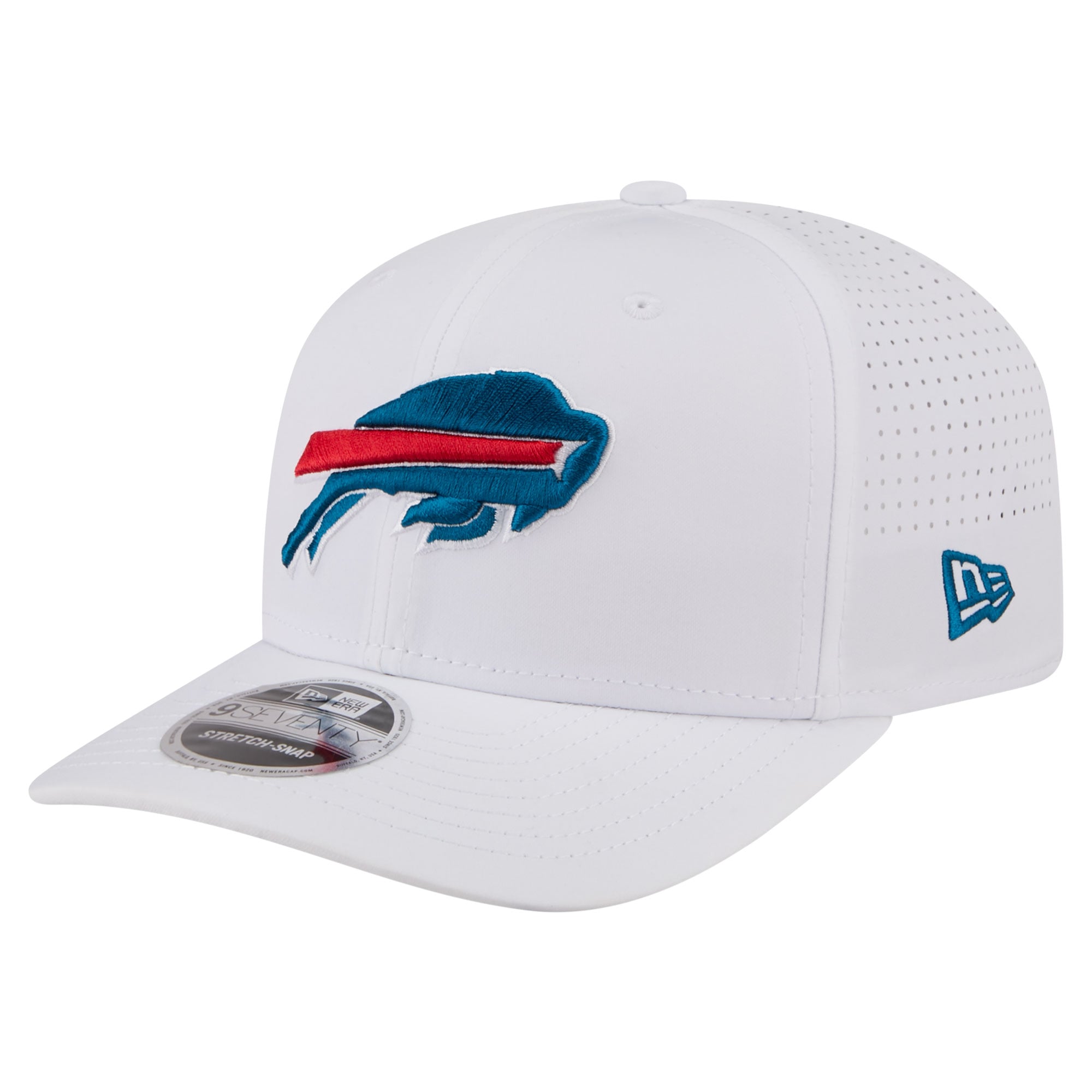 Men's New Era White Buffalo Bills Name Plate 9SEVENTY Adjustable Hat