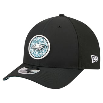Men's New Era  Black Philadelphia Eagles Floral 9FORTY M-Crown Trucker Adjustable Hat