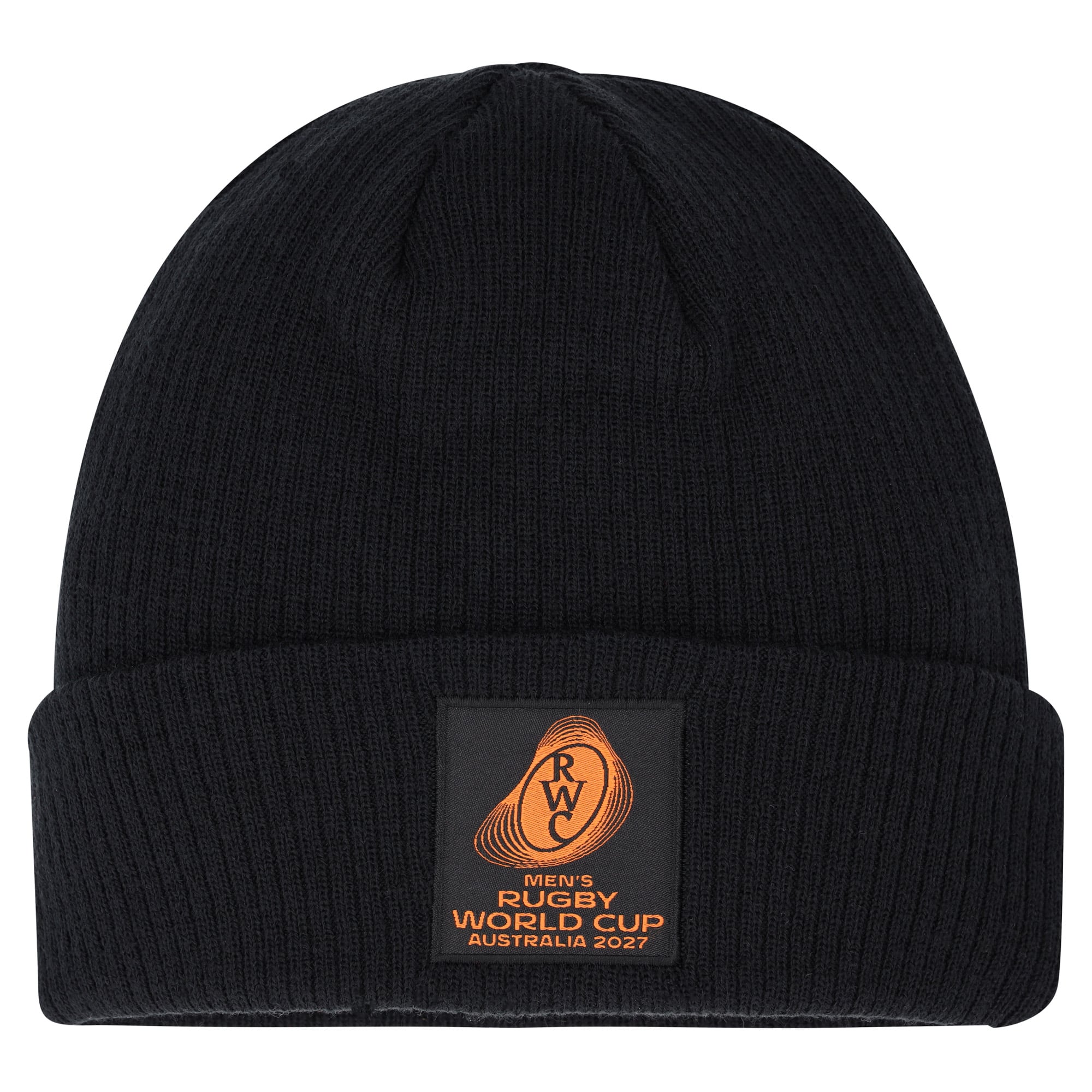 Berretto con risvolto Coppa del Mondo di Rugby 2027 - Nero - Unisex