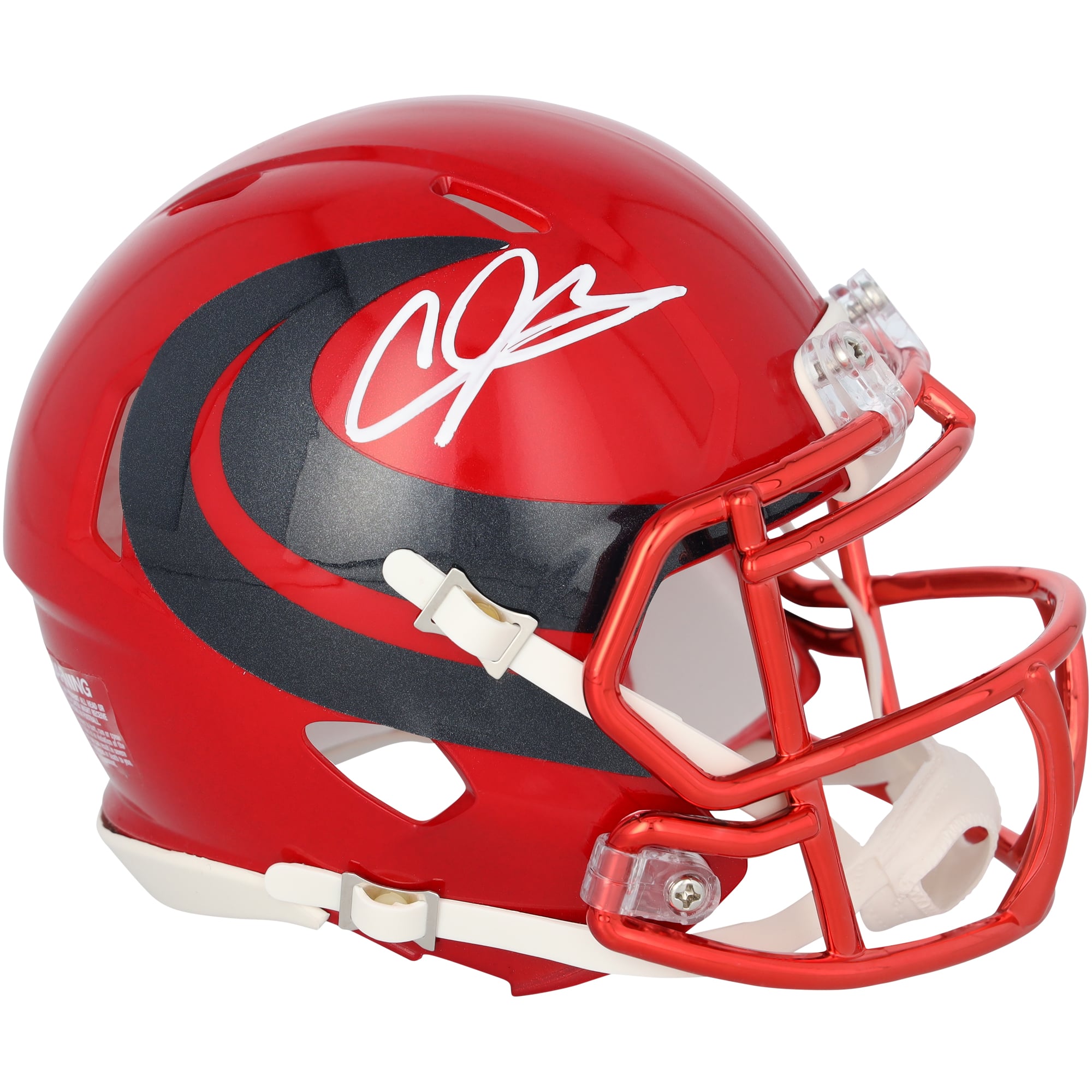 Andre Johnson Houston Texans Autographed Riddell Battle Red Alternate Speed Mini Helmet