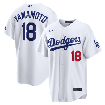 Men's Nike Yoshinobu Yamamoto White Los Angeles Dodgers Home Stadium Jersey