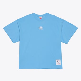 Men's Mitchell & Ness Light Blue Chicago Cubs Insignia Premium T-Shirt