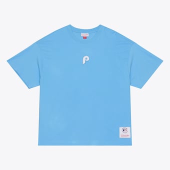 Men's Mitchell & Ness Light Blue Philadelphia Phillies Insignia Premium T-Shirt