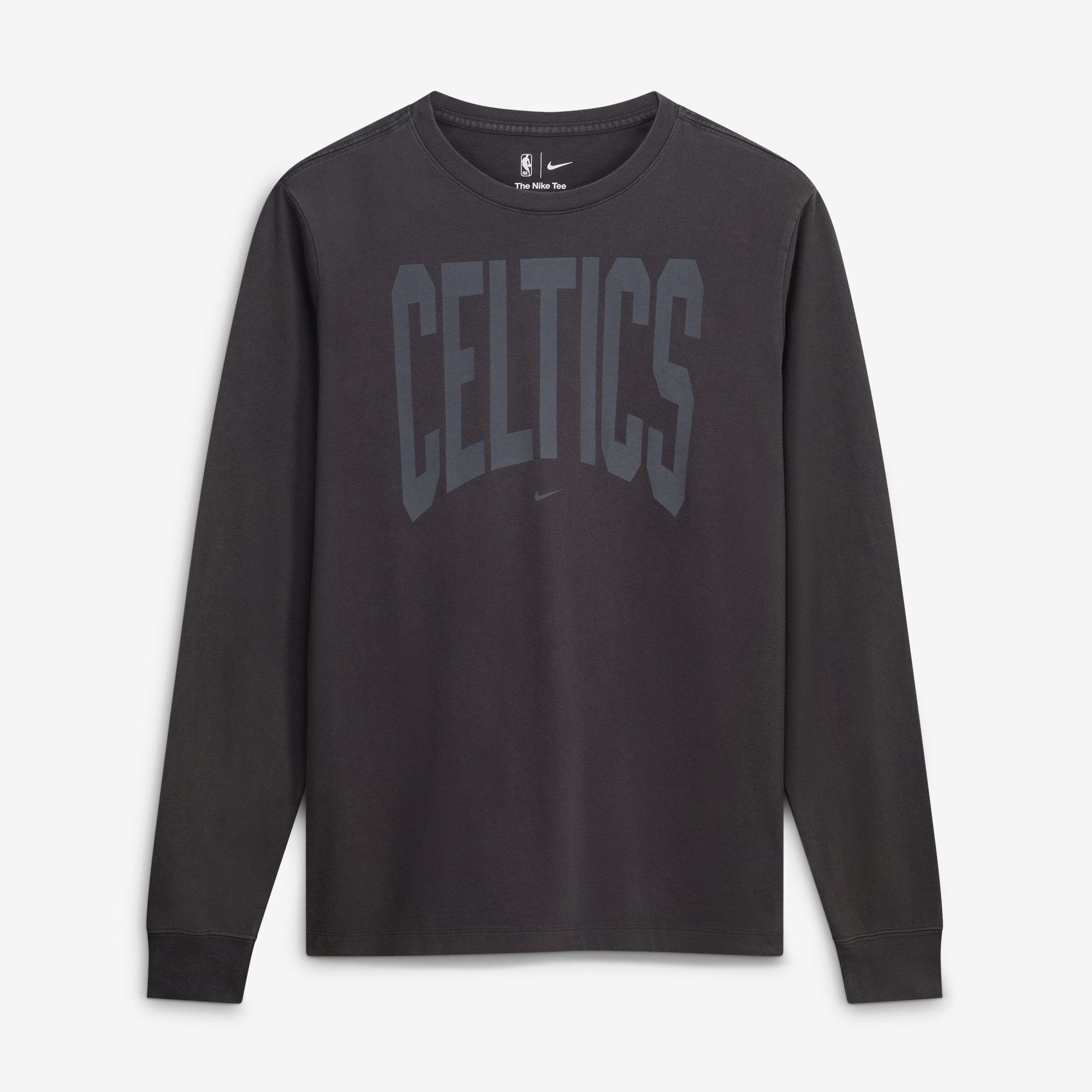 Nike Men's Charcoal Boston Celtics 2026 Standard Issue Travel Long-Sleeve T-Shirt - Charcoal
