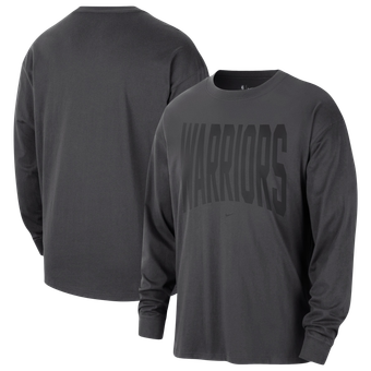 Men's Nike Charcoal Golden State Warriors 2026/27 Standard Issue Travel Long Sleeve T-Shirt