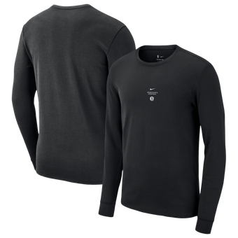Men's Nike Black Brooklyn Nets 2026 Standard Issue Practice Long Sleeve T-Shirt