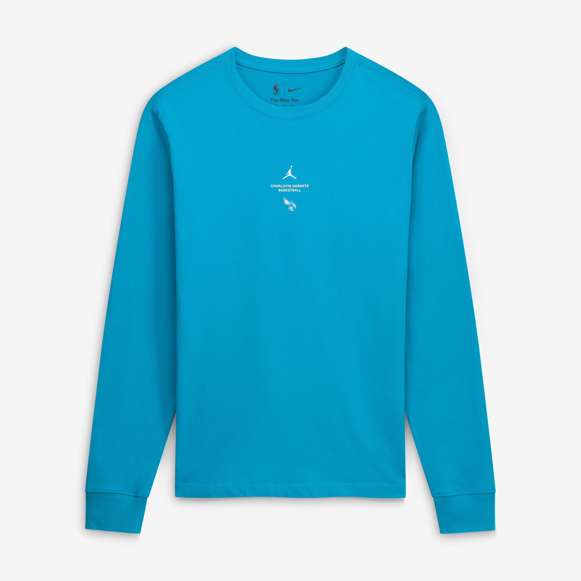 Men's Jordan Brand Teal Charlotte Hornets 2026/27 Standard Issue Practice Long Sleeve T-Shirt
