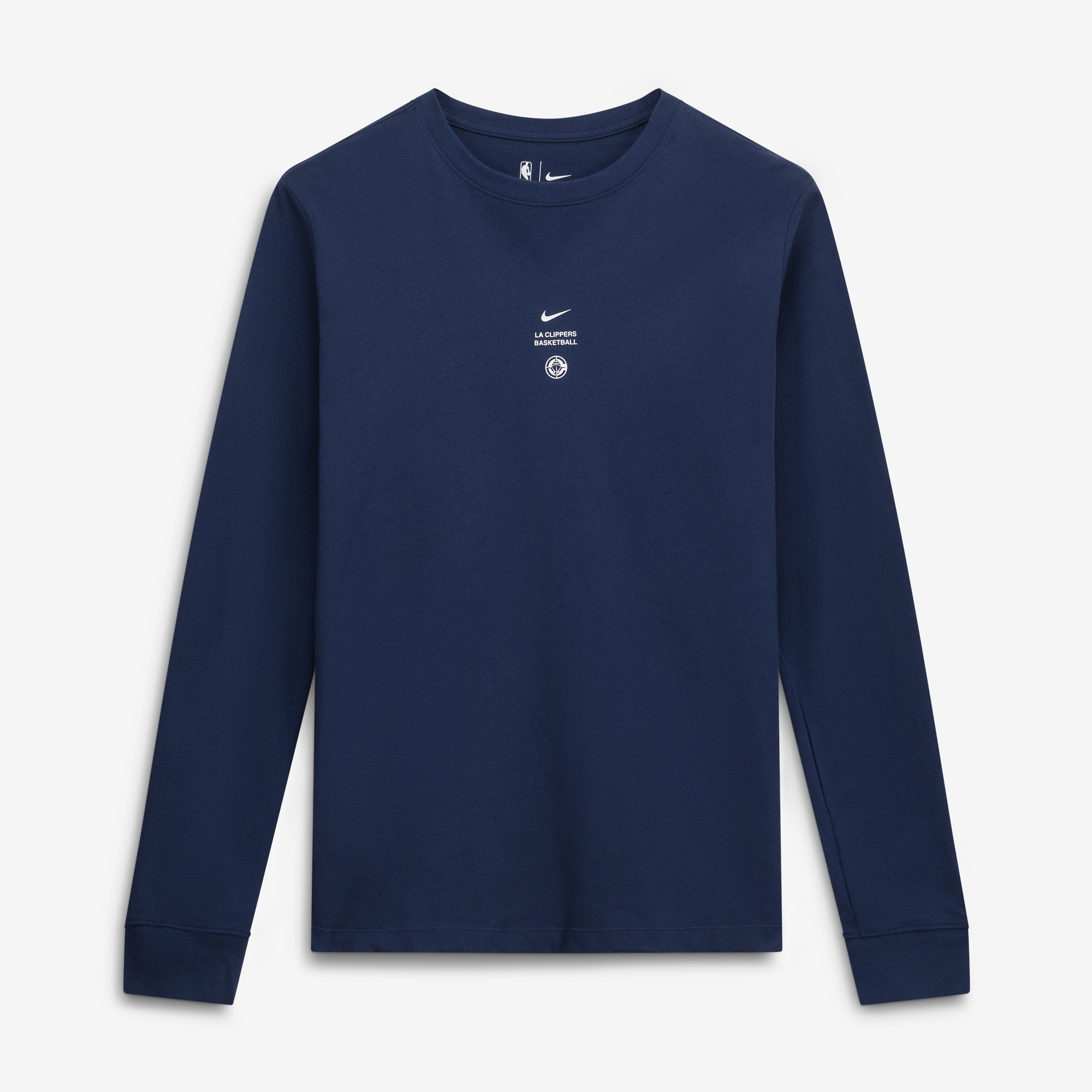 Men's Nike Navy LA Clippers 2026/27 Standard Issue Practice Long Sleeve T-Shirt