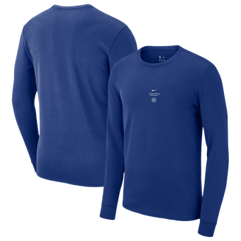 Men's Nike Blue Detroit Pistons 2026 Standard Issue Practice Long Sleeve T-Shirt
