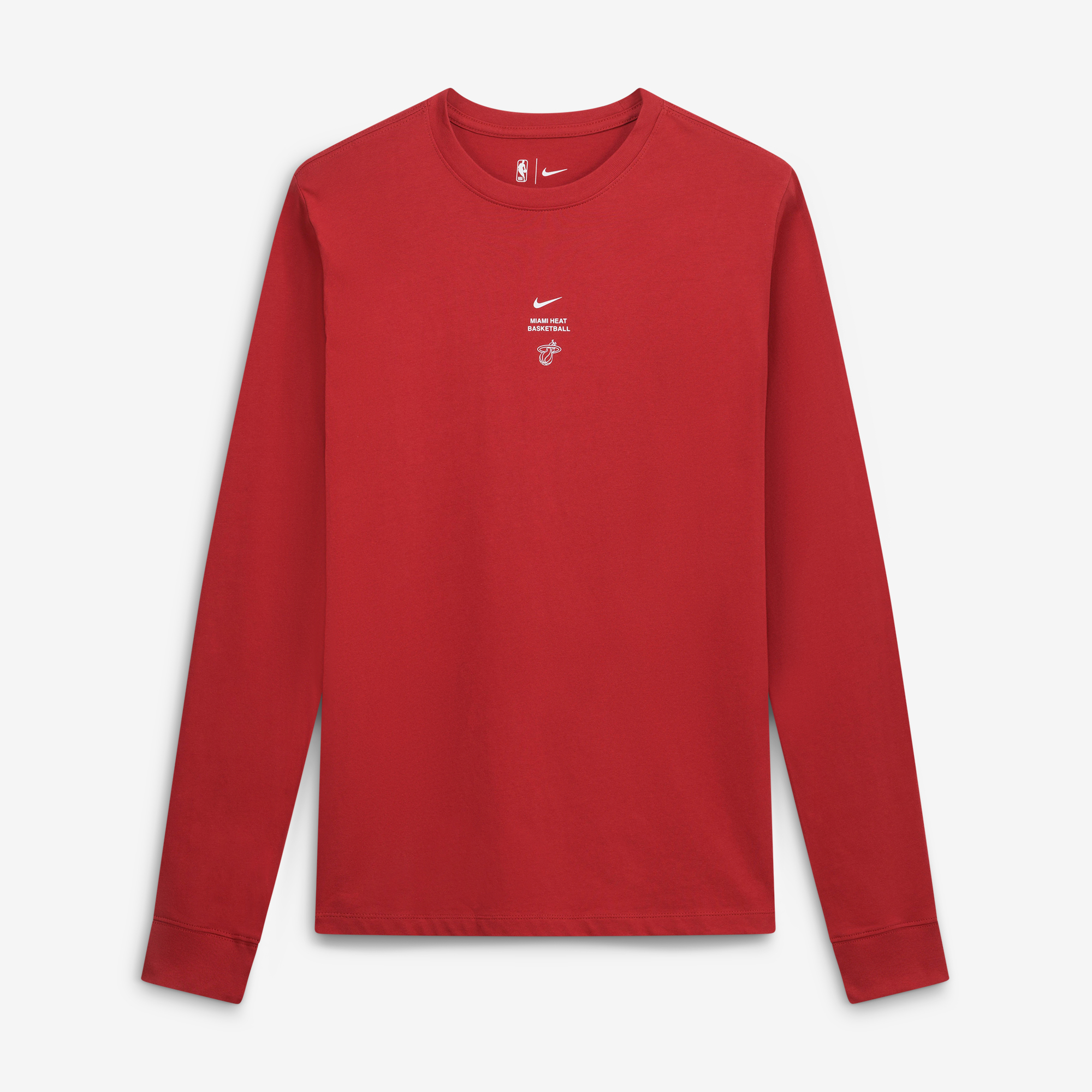 Men's Nike Red Miami Heat 2026/27 Standard Issue Practice Long Sleeve T-Shirt