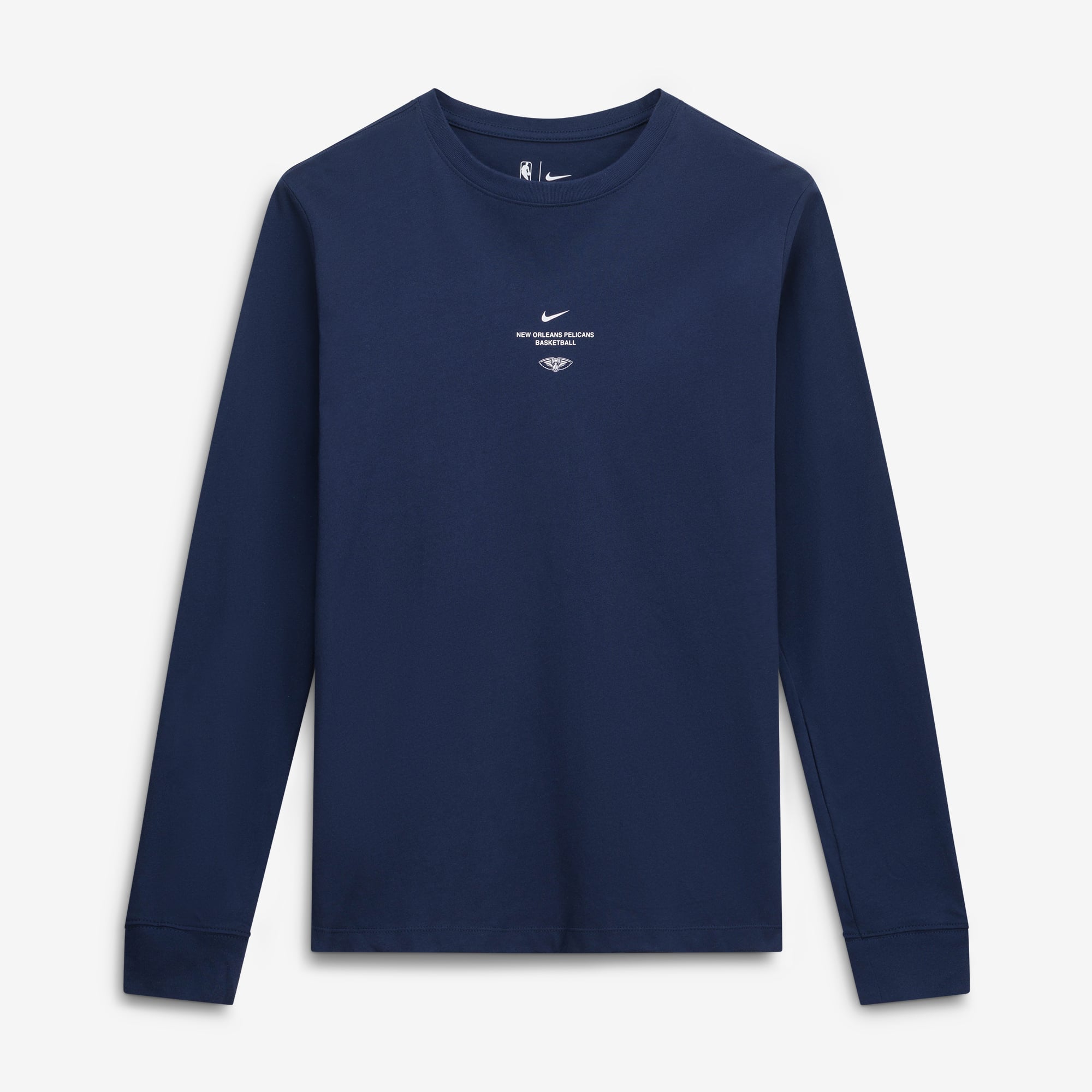 Nike Men's Navy New Orleans Pelicans 2026 Standard Issue Practice Long-Sleeve T-Shirt - Navy