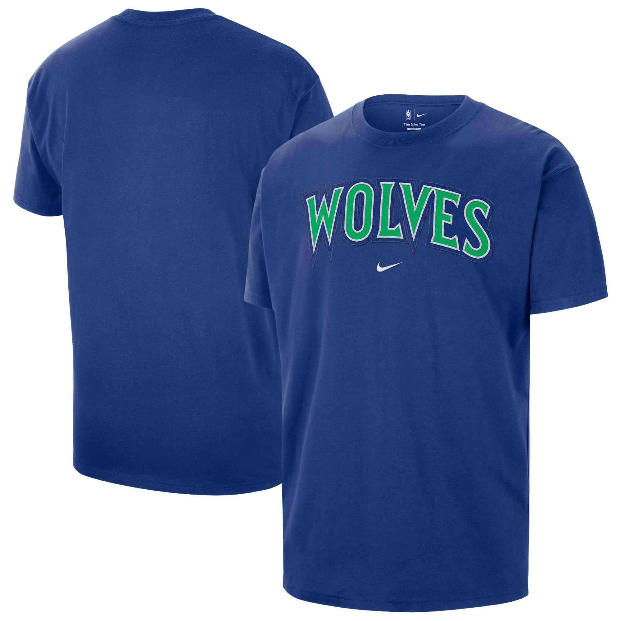 Men's Nike Blue Minnesota Timberwolves Twill Logo T-Shirt