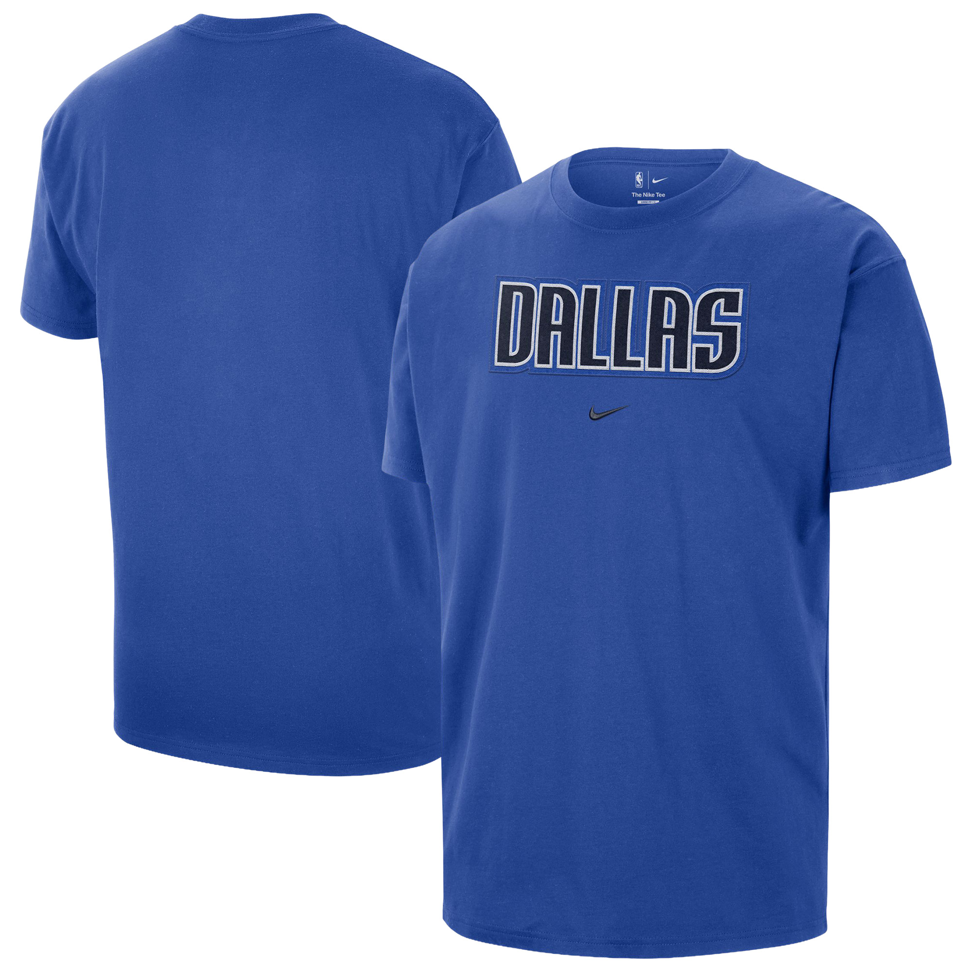 Nike Mens Mavericks Wordmark Standard Issue Short Sleeve T-Shirt - - Blue