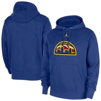 Men's Jordan Brand  Rush Blue Denver Nuggets Statement Edition Club Fleece Hoodie