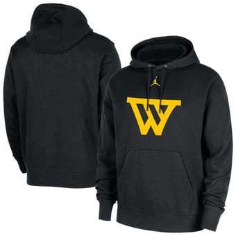 Men's Jordan Brand  Black Golden State Warriors Statement Edition Club Fleece Hoodie