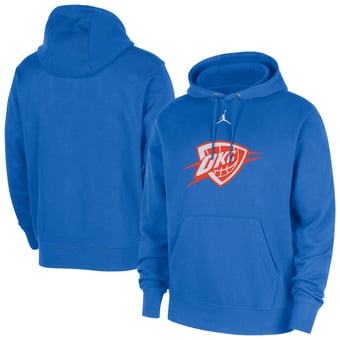 Men's Jordan Brand  Blue Oklahoma City Thunder Statement Edition Club Fleece Hoodie