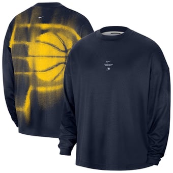 Men's Nike Navy Indiana Pacers 2026 Standard Issue Pre-Game Performance Long Sleeve T-Shirt
