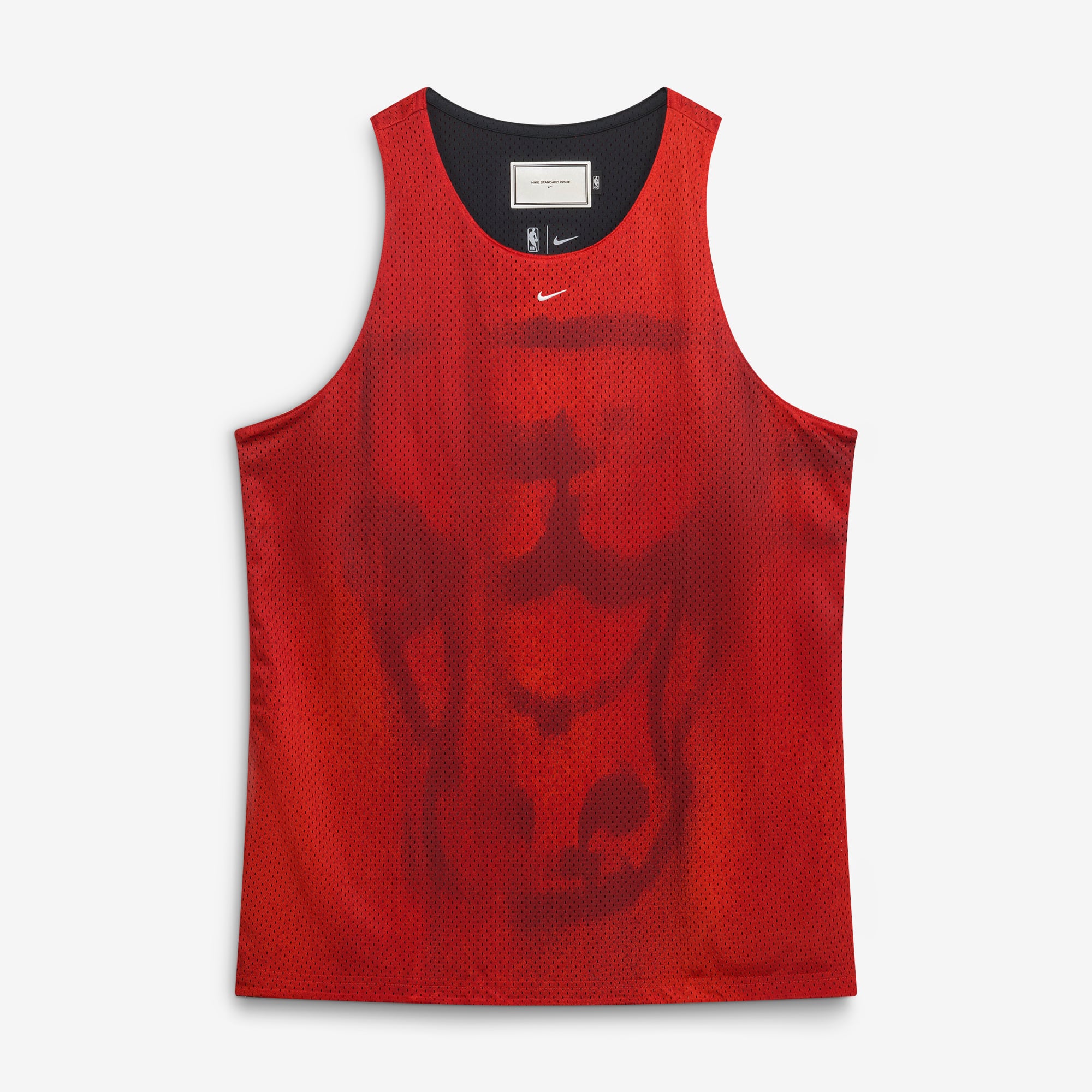 Nike Men's Red/Black Chicago Bulls 2026 Standard Issue Practice Icon Mesh Reversible Jersey - Red, Black