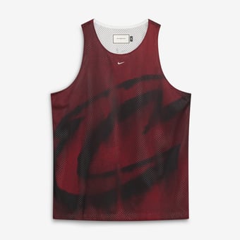 Men's Nike Wine/White Cleveland Cavaliers 2026 Standard Issue Practice Icon Mesh Reversible Jersey