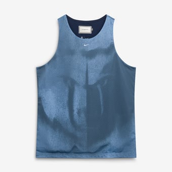 Men's Nike Light Blue/Navy Memphis Grizzlies 2026 Standard Issue Practice Icon Mesh Reversible Jersey