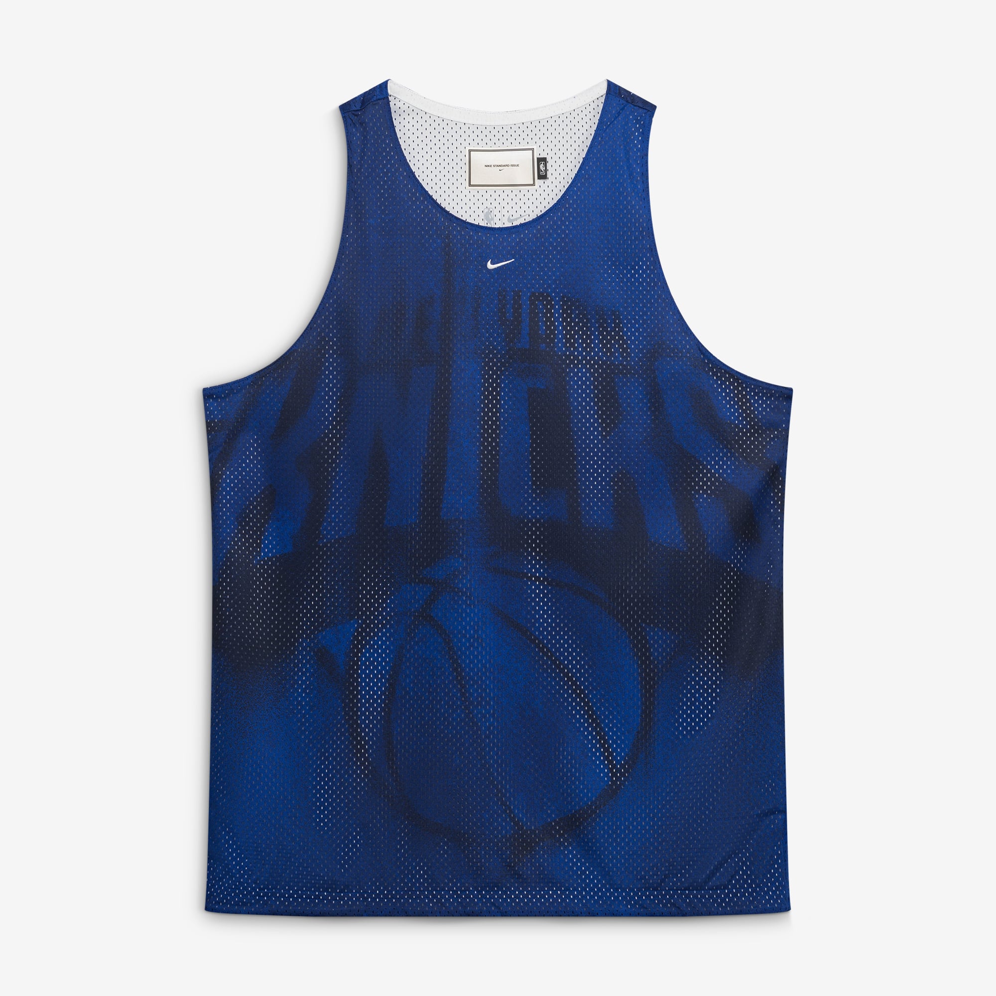 Men's Nike Blue New York Knicks 2026/27 Standard Issue Practice Icon Mesh Reversible Jersey