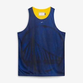 Men's Nike Royal Golden State Warriors 2026/27 Standard Issue Practice Icon Mesh Reversible Jersey