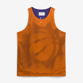 Men's Nike Orange/Purple Phoenix Suns 2026 Standard Issue Practice Icon Mesh Reversible Jersey