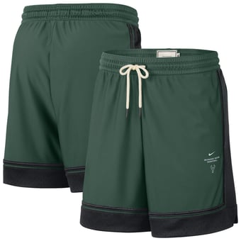 Men's Nike Hunter Green Milwaukee Bucks 2026 Standard Issue Pre-Game Pro Shorts