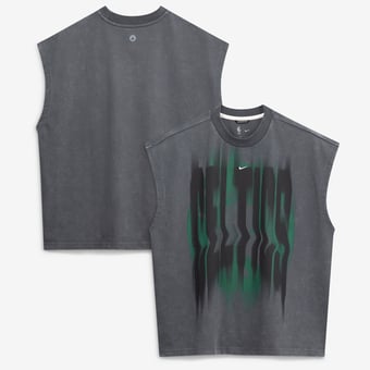 Men's Nike Charcoal Boston Celtics 2026 Standard Issue Pre-Game Sleeveless Top